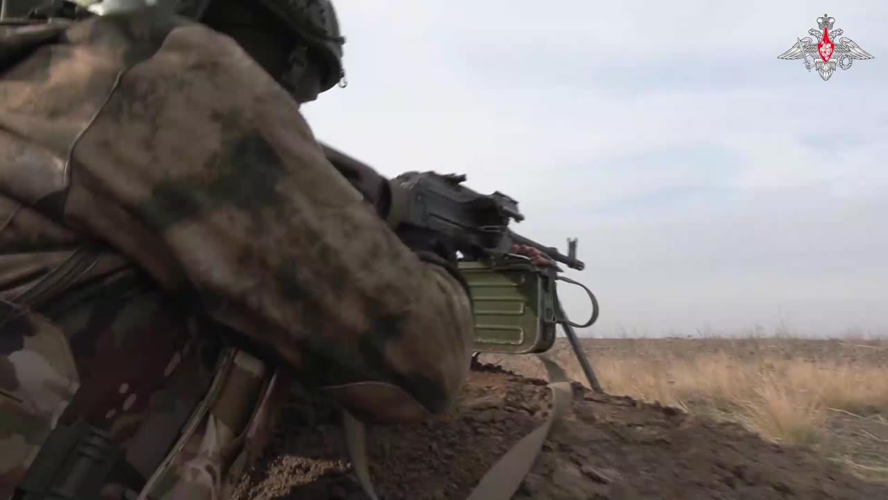 Servicemen of Southern MD's repel attack of mock enemy at stronghold of units...