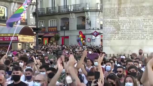 Protests in Spain against suspected LGBT hate crime