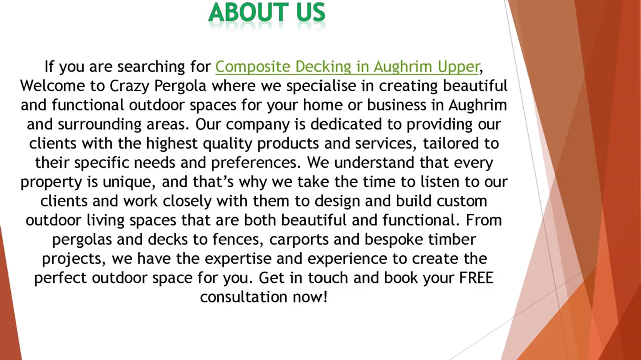 If you are searching for Composite Decking in Aughrim Upper