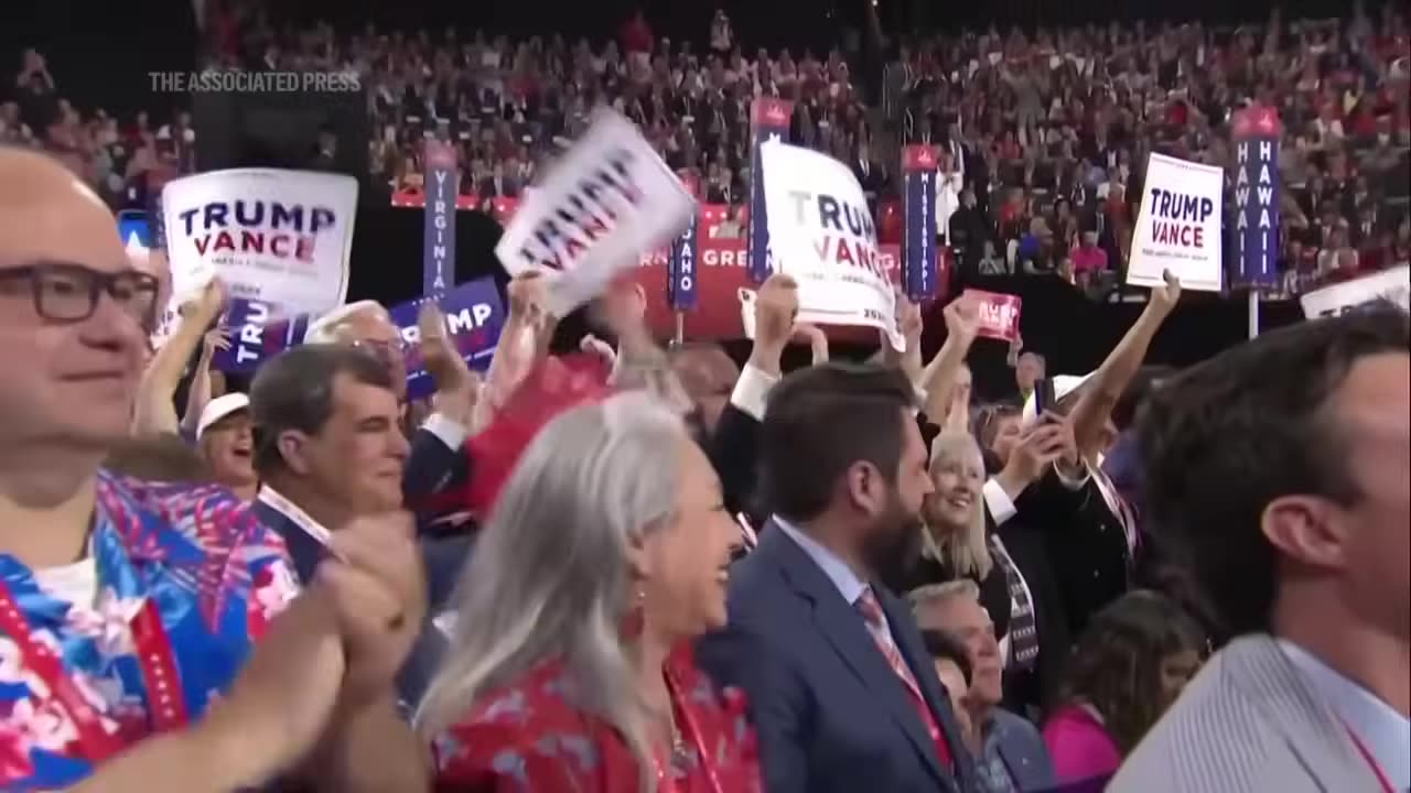 JD Vance accepts nomination at RNC to be Trump's running mate.mp4