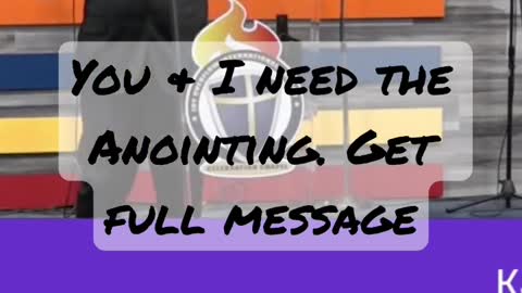 You & I Need The Anointing - Glory SundayAnointing Service - Sep 11, 2022