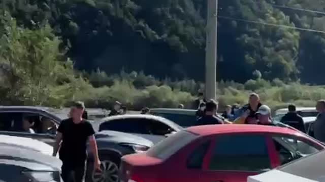 Russian military appeared on the border with Georgia