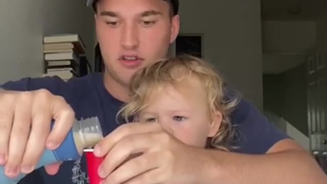 Funny Uncle and Niece Are Taking shots