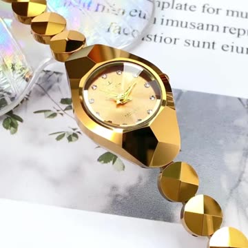 OLEVS Women's Watches Rhombus Mirror Diamond Tungsten Steel Wristwatch Luxu