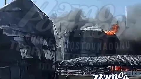 Rostov Oil Depot Fire- Day 10