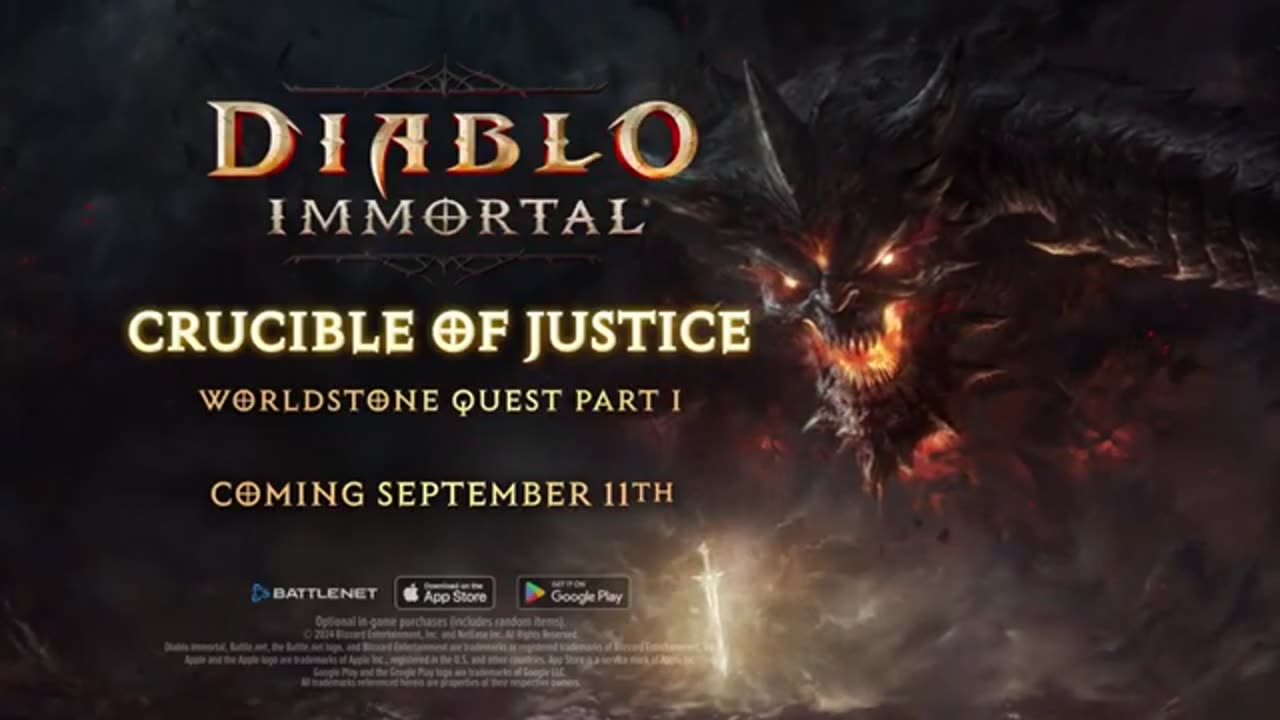 Diablo Immortal - Official Crucible of Justice Cinematic Game Trailer