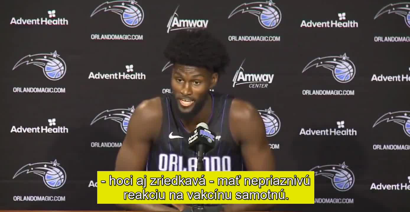 NBA hráč Jonathan Isaac na tému prečo nechce vakcínu