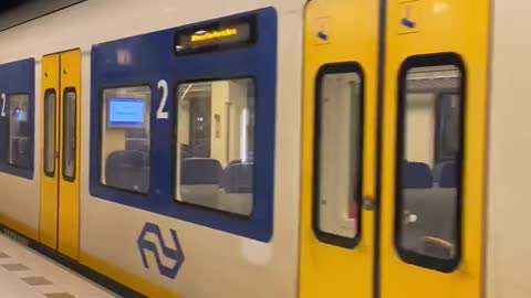 Train departure at Amsterdam