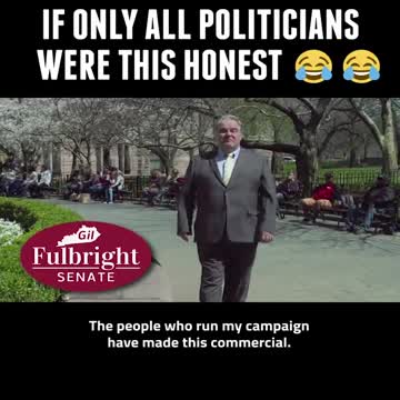 BEST POLITICIAN AD YET! BAHAHAHAHA