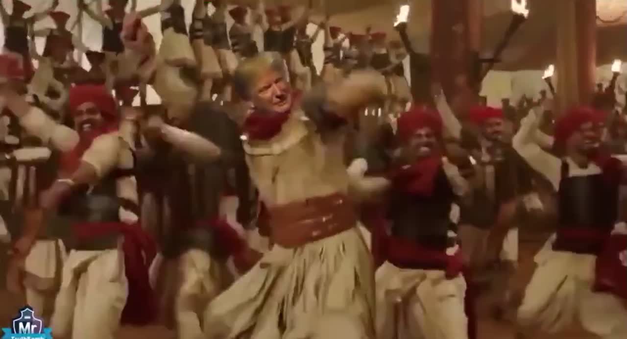 Trump Dances in India