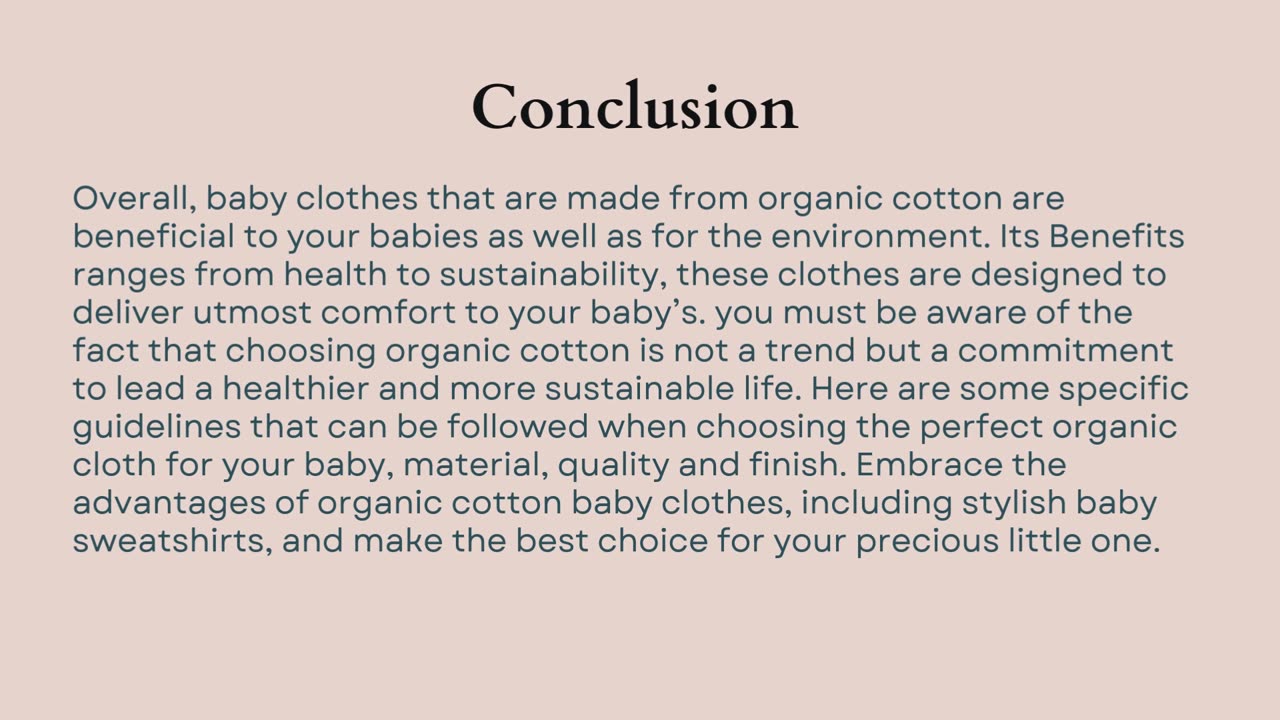 Why Choose Organic Cotton Baby Clothes for Your Baby