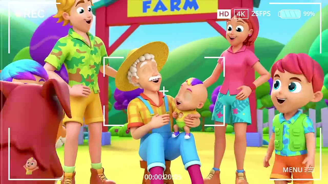 Old Farmer Joe Had A Farm | Joe's Farm Song For Kids | Nursery Rhymes and Baby Songs with Zoobees