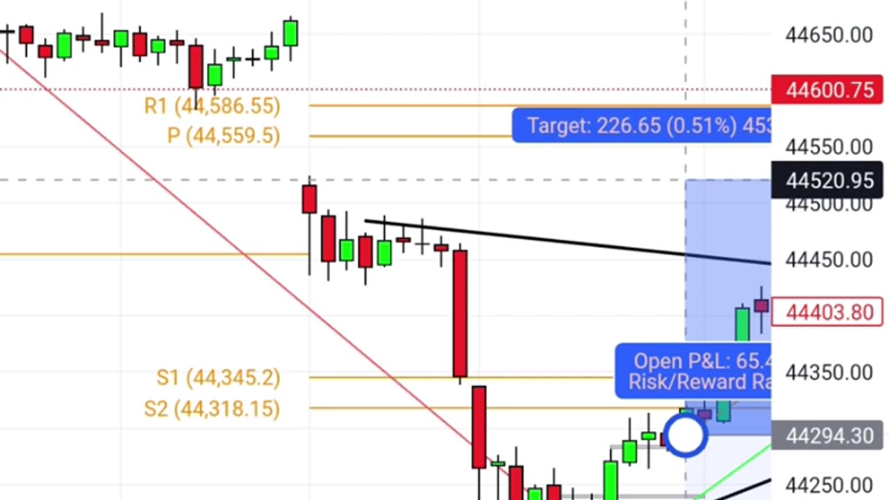 Live stock market in profit 1400+