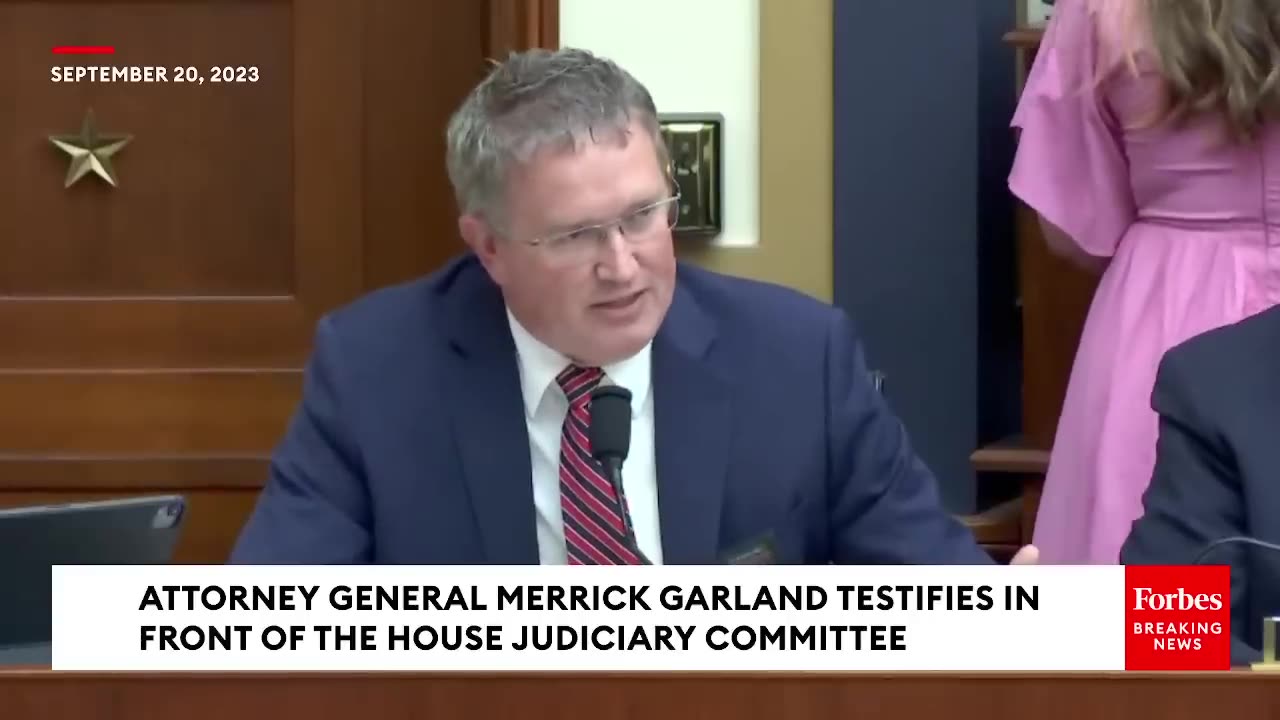 Thomas Massie Asks Garland Point Blank If He Should Be 'In Contempt Of Congress'