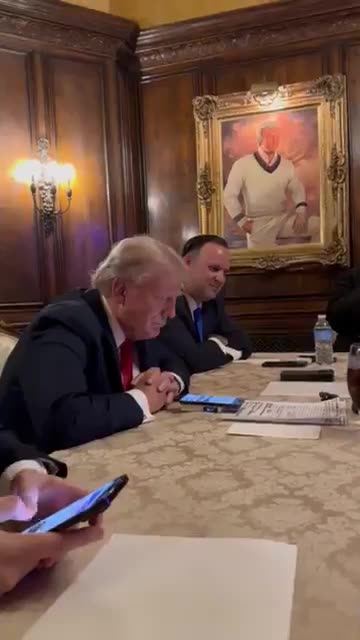 Trump with his little boy smile