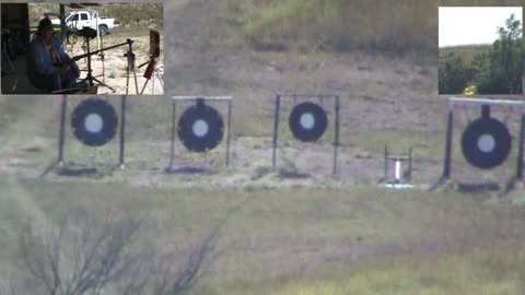 BPCR target plate knockdown at 500 yards