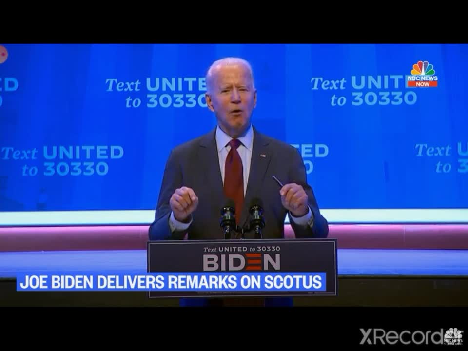 Hiding Biden comes out of the basement for couple minutes