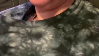Parrot acts tough playing with his dad