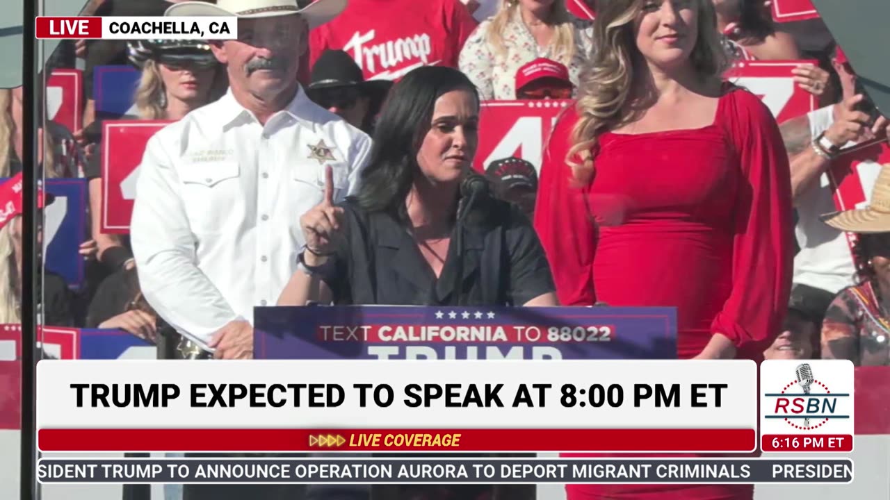 FULL SPEECH: Jessica Millan Patterson Speaks at Trump Rally in Coachella, CA - 10/12/24