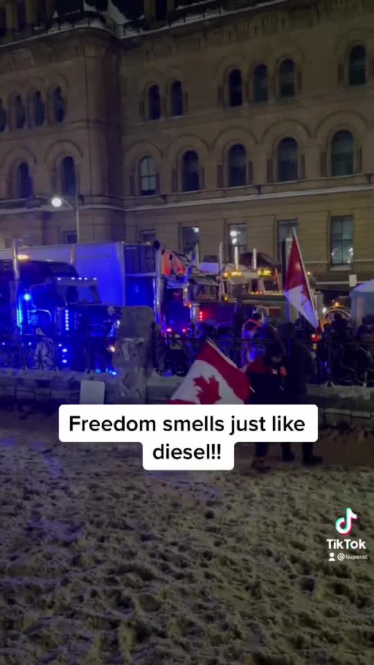 Burning Diesel in Ottawa. Greta's gonna be mad.