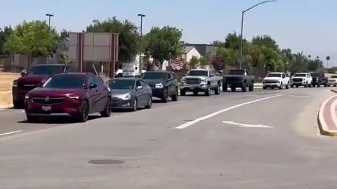 It was great to see miles of cars for the Trump Train in Clovis CA, Yesterday!