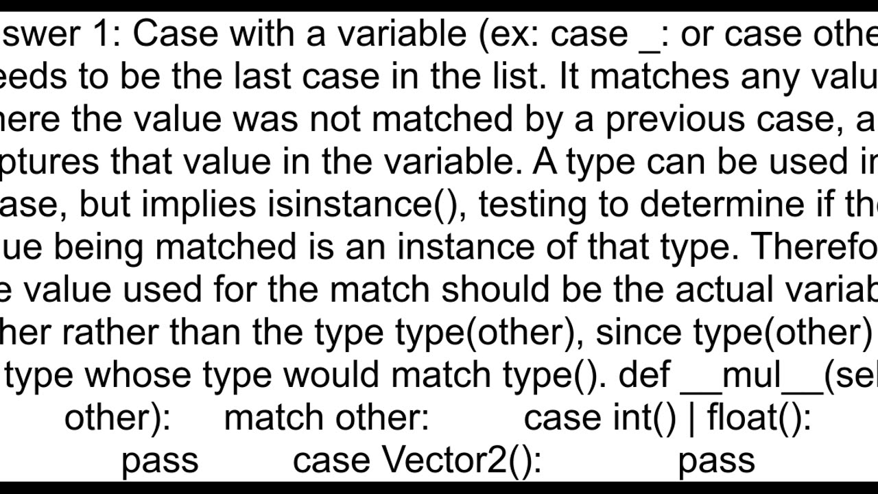 How to use match case to check for a variable39s type in python