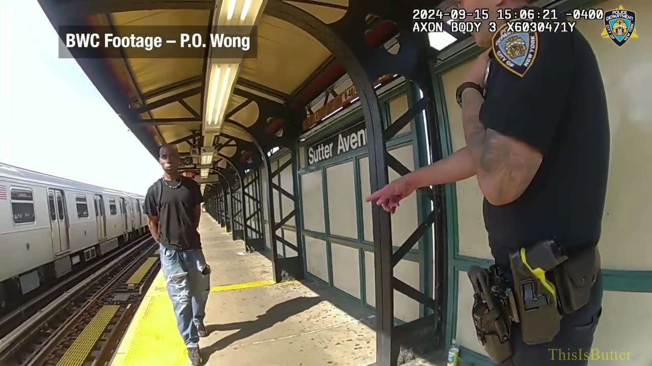 Bodycam shows NYPD officers firing at man with knife in Brooklyn subway shooting that wounded 4