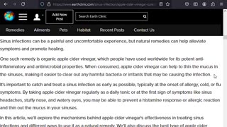 Treating Sinus Infections with Apple Cider Vinegar