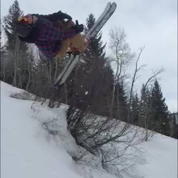 Snow Hill Knocks Athlete's Skis Right Off