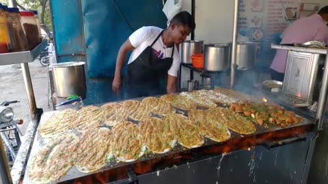 UNIQUE PIZZA DOSA _ Street Food India