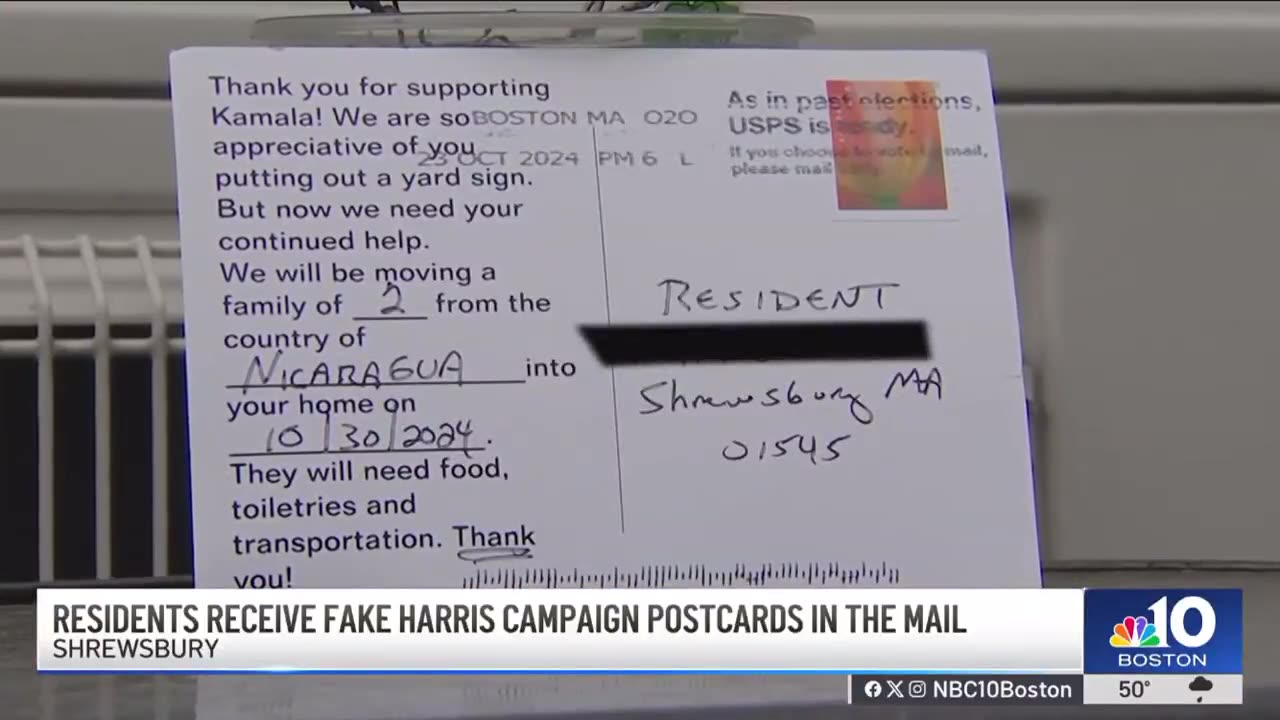 Rich whites with Harris signs are terrified after receiving letters thanking them