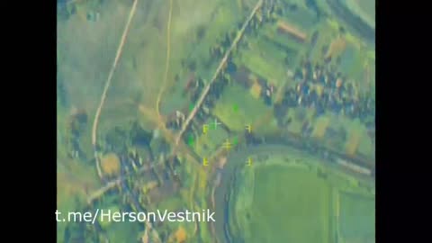 Russian Artillery Hammering Ukrainian Pontoon Bridge Crossing In The Village Of Polyana-Kherson