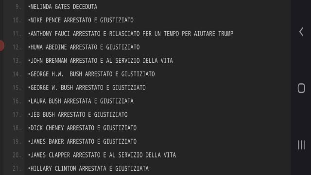 CELEBRITA' ARRESTATE/GIUSTIZIATE E SOSTITUITI DA CLONI. TRUMP ED IL GRANDE RISVEGLIO 2020/21