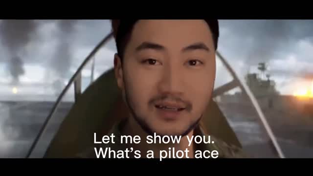 ace pilot taking off from an aircraft carrier