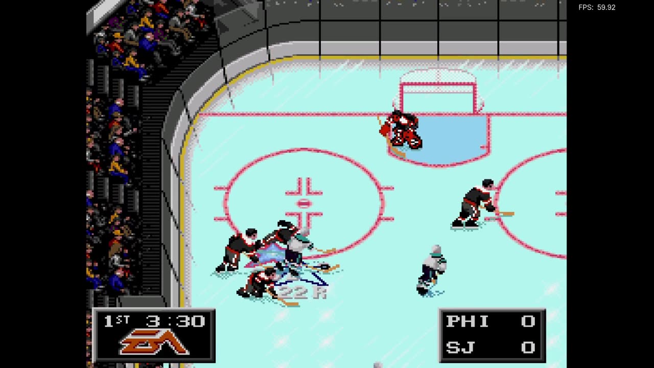 NHL '94 Franchise Mode 1990 Regular Season G19 - IAmDroot (PHI) at Len the Lengend (SJ)