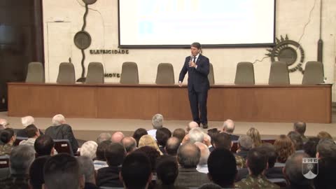 TARCISIO GOMES DE FREITAS DISCURSA NO INSTITUTO MILITAR DE ENGENHARIA