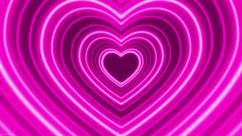 567. Night Pink Love Heart 💗Cute Flashing Background