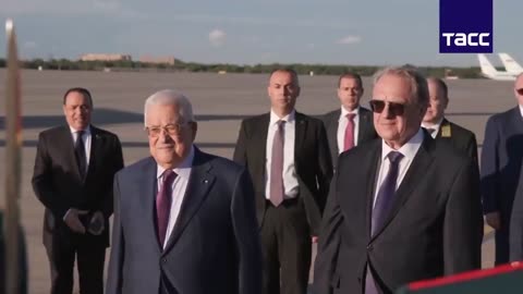 Palestine President arrives in Russia to meet Putin