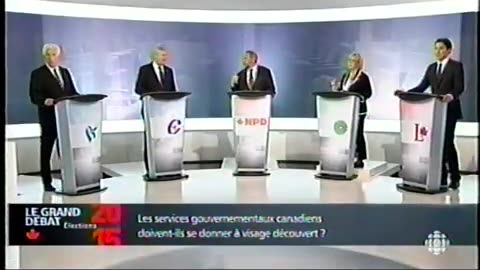 Le Débat de l'élection du Canada a Radio Canada