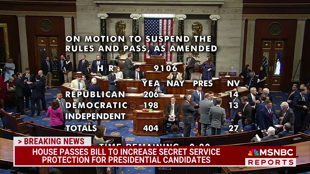 House passed Bill to help bolster Secret Service protection for Presidential candidates