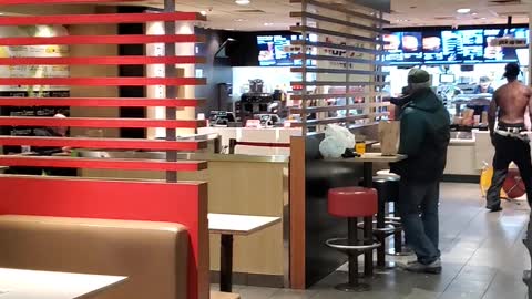 A Bizarre Brawl under the Golden Arches