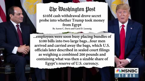 House Dems to Trump: prove you didn't take a $10 million bribe from Egypt