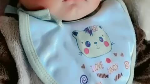 Cute baby while sleeping