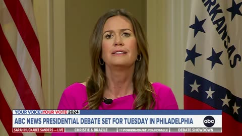 Trump will show up at the debate ‘from a position of strength’: Gov. Sarah Sanders