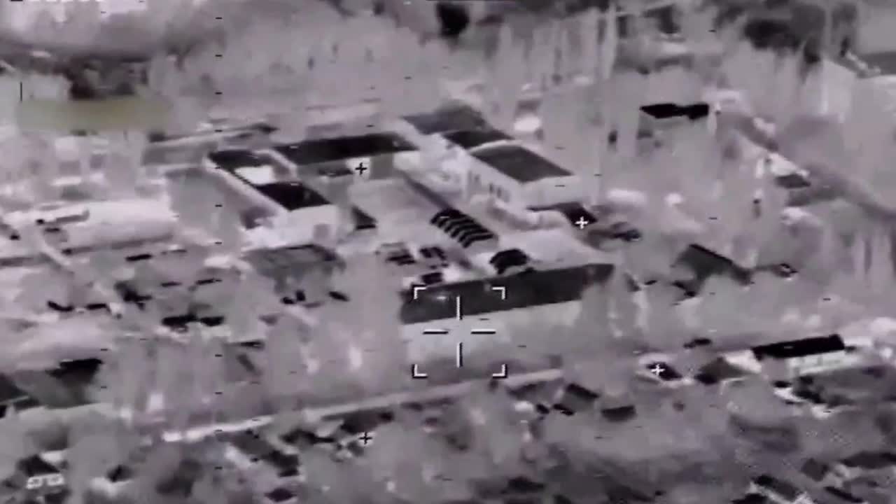 The Russian Air Force conducts an airstrike on an AFU depot using precision-guided munitions.