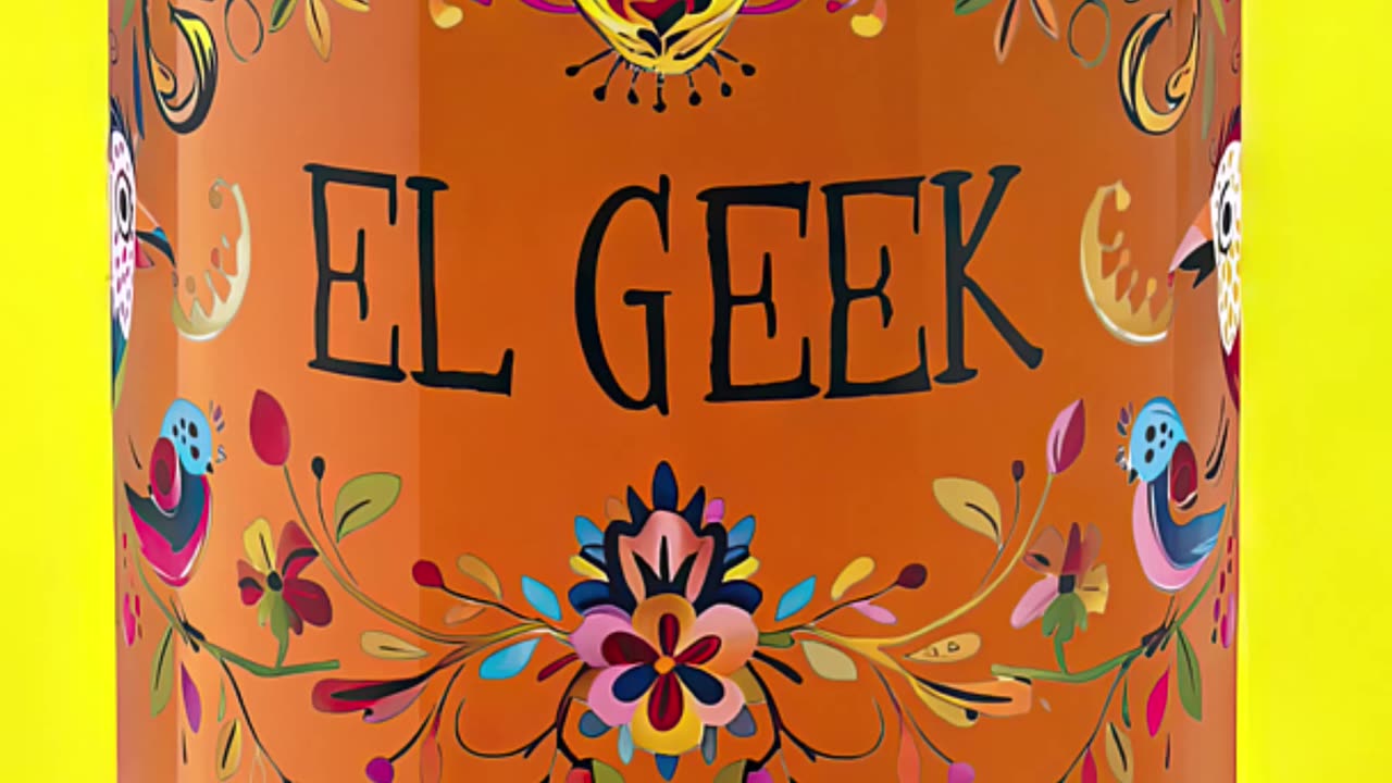 Show off your style with this El Geek glass! Who’s ready to sip in style? #ElGeek #UniqueGlass