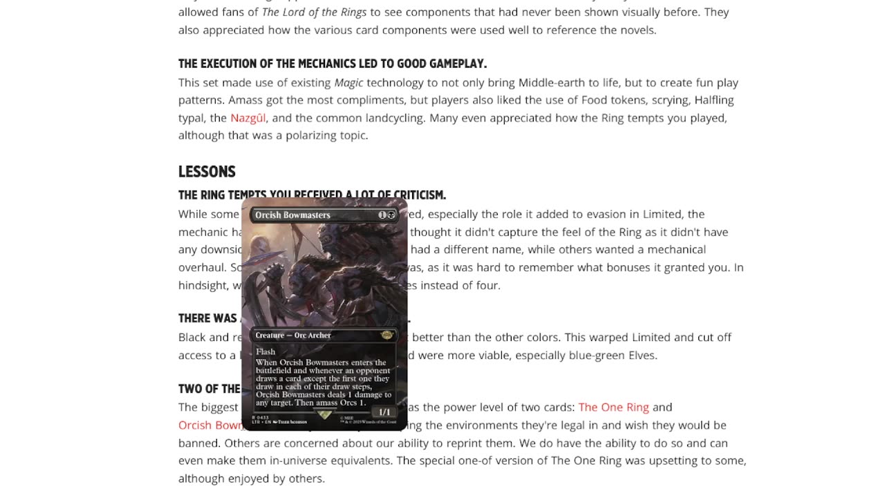 One Ring and Bow master WILL get reprinted?!