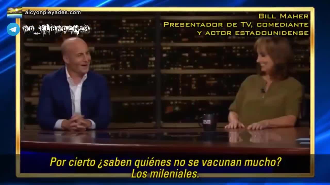 Bill Maher presentador y cómico famoso de EE.UU. defiende a los no inyectados