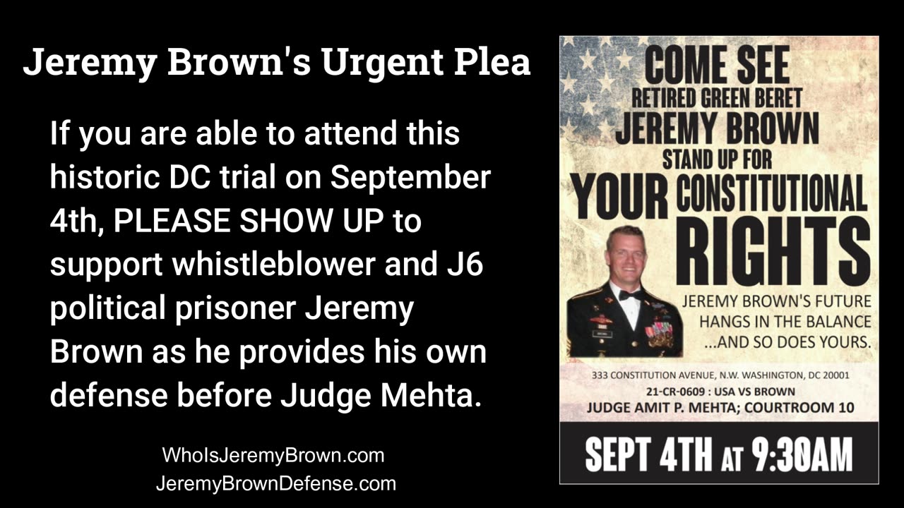 Show Up to Support Former Green Beret As He Defends Himself At DC Trial Before Judge Mehta