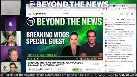 🟢 BEYOND THE NEWS with JANINE, JEAN-CLAUDE & ASHALA PUBLIC EDITION - OCT 17